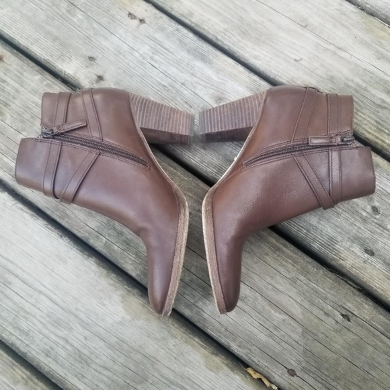 Cole Haan Hayes Leather Belt Bootie in Chestnut