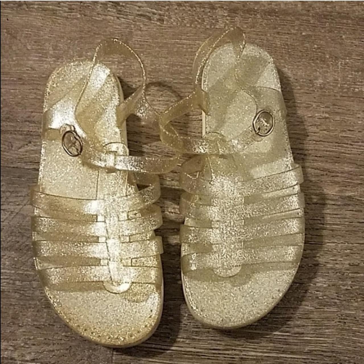 sparkly jesus sandals