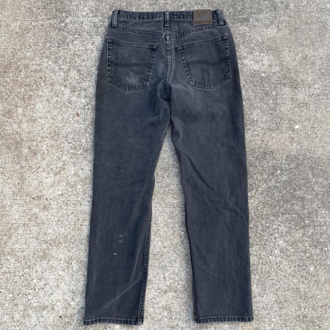 Lee regular fit faded black jeans sz 32x32 - Depop