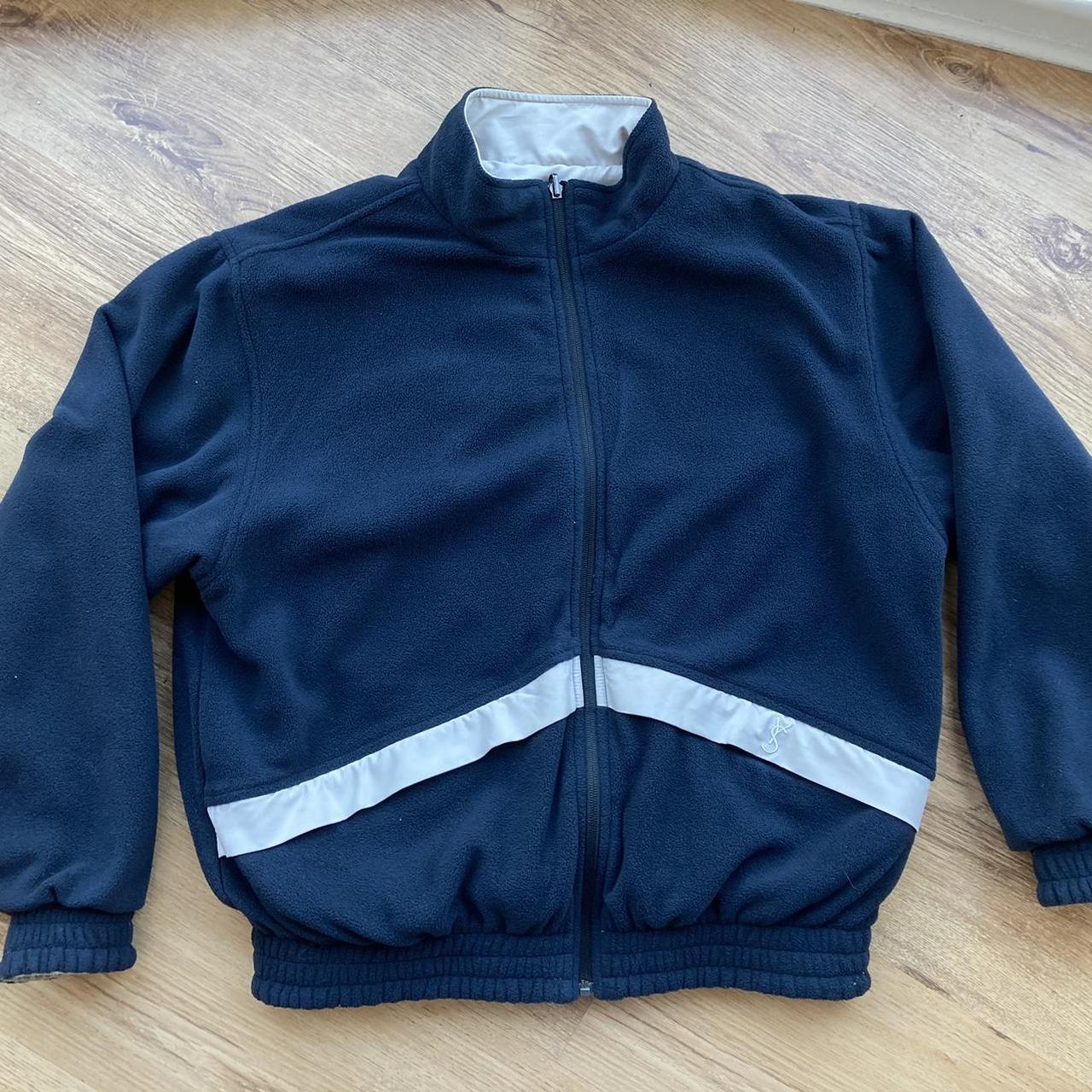 YARDSALE Nightshift Reversible Fleece Navy and... - Depop