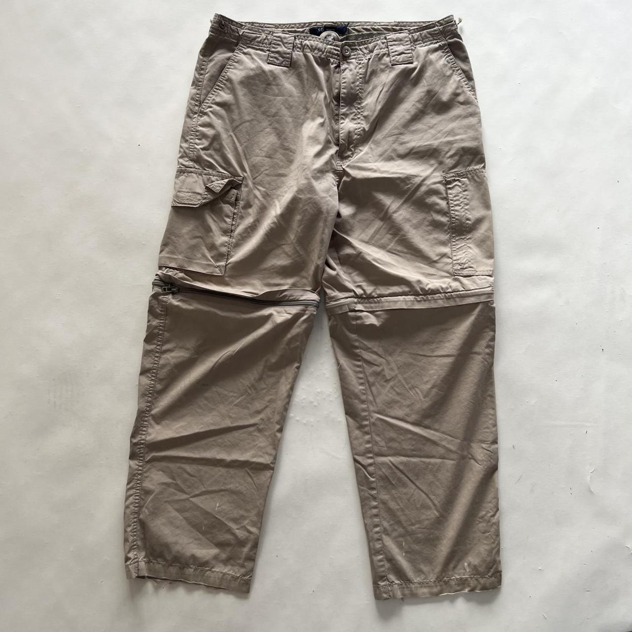 Vintage 90s Sonoma cargo pants. Cream cargo pants... - Depop