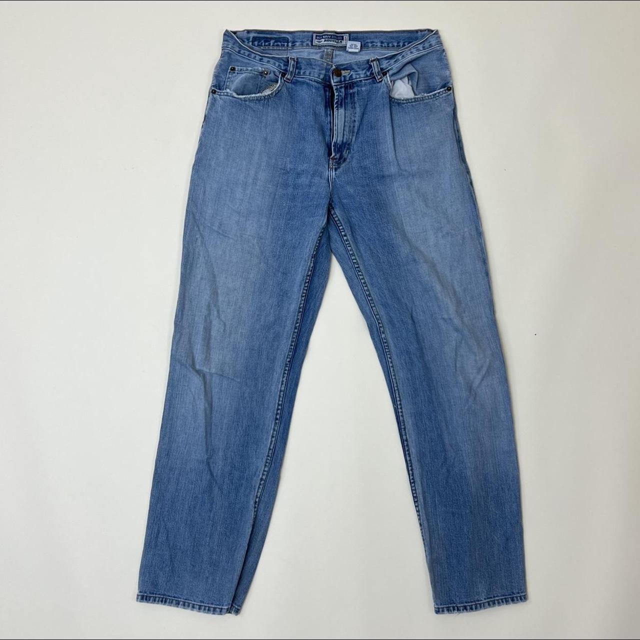 Old navy baggy blue jeans vintage 90s. These baggy... - Depop