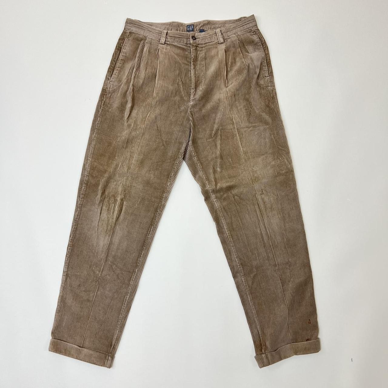 Gap corduroy pants vintage 90s super baggy. These... - Depop
