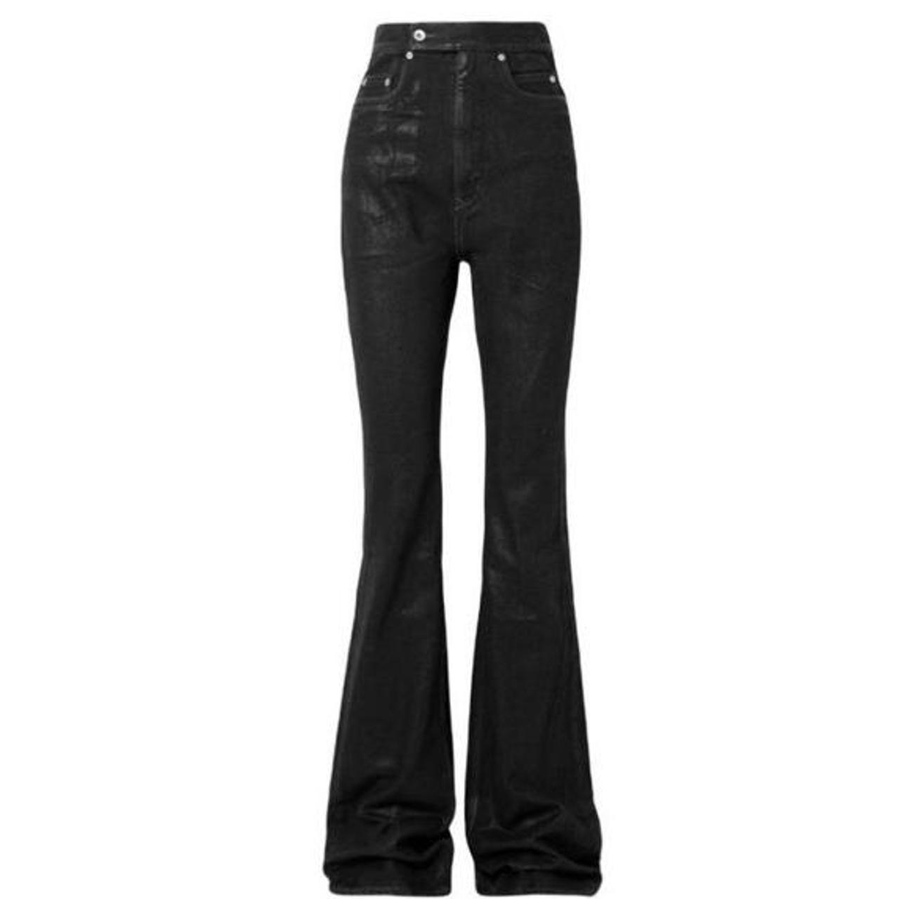 Rick Owens まぎらわしい DRKSHDW BOLAN BOOTCUT BLK WAX