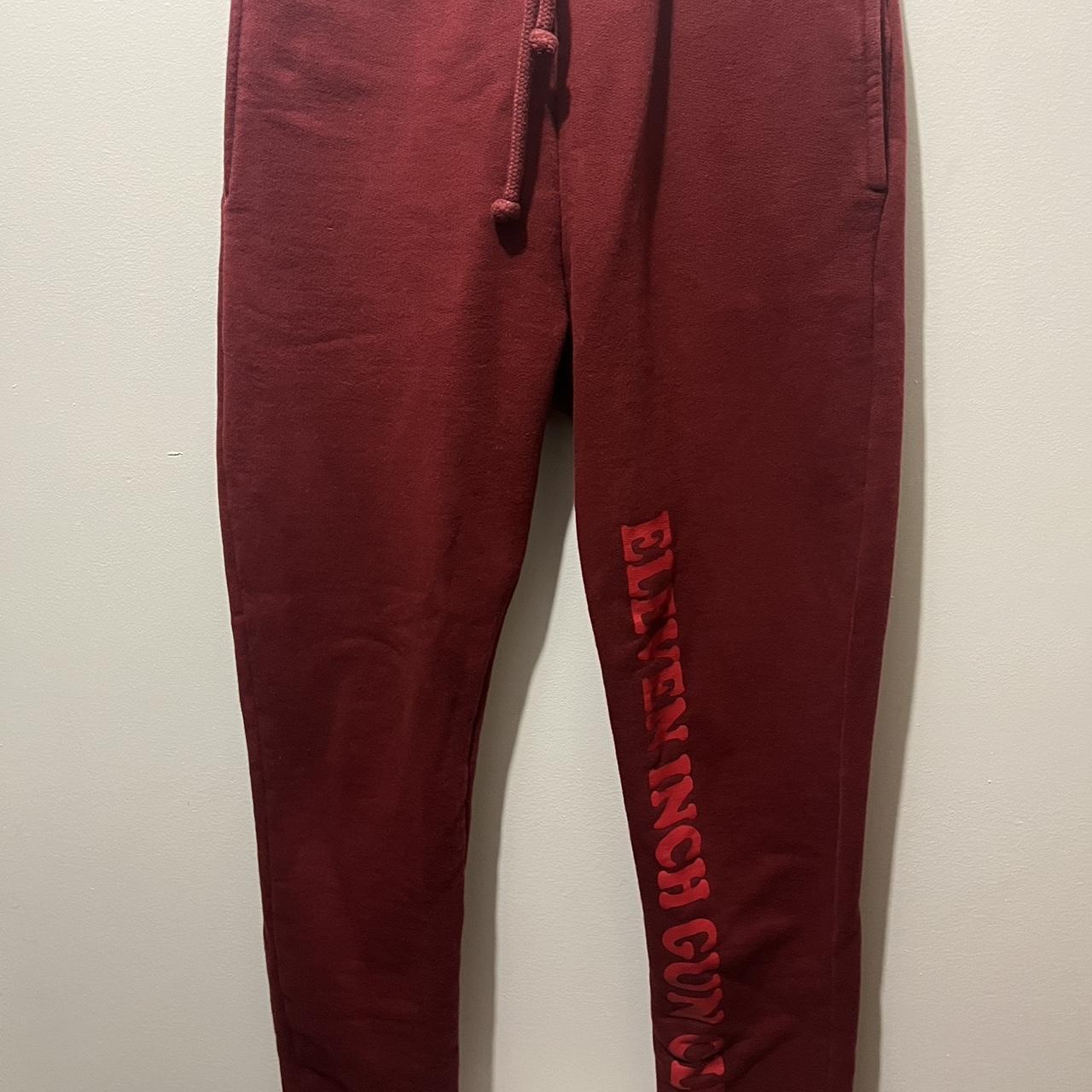 Vetements Men's Burgundy Joggers-tracksuits | Depop