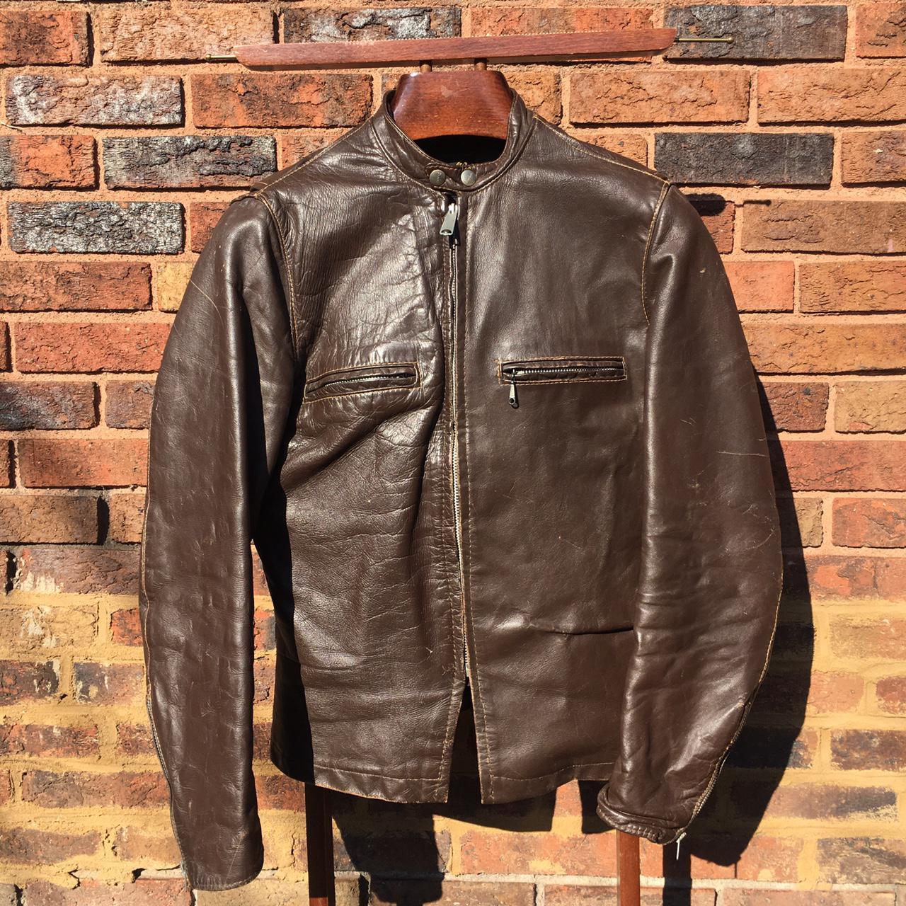 brooks leather jacket vintage