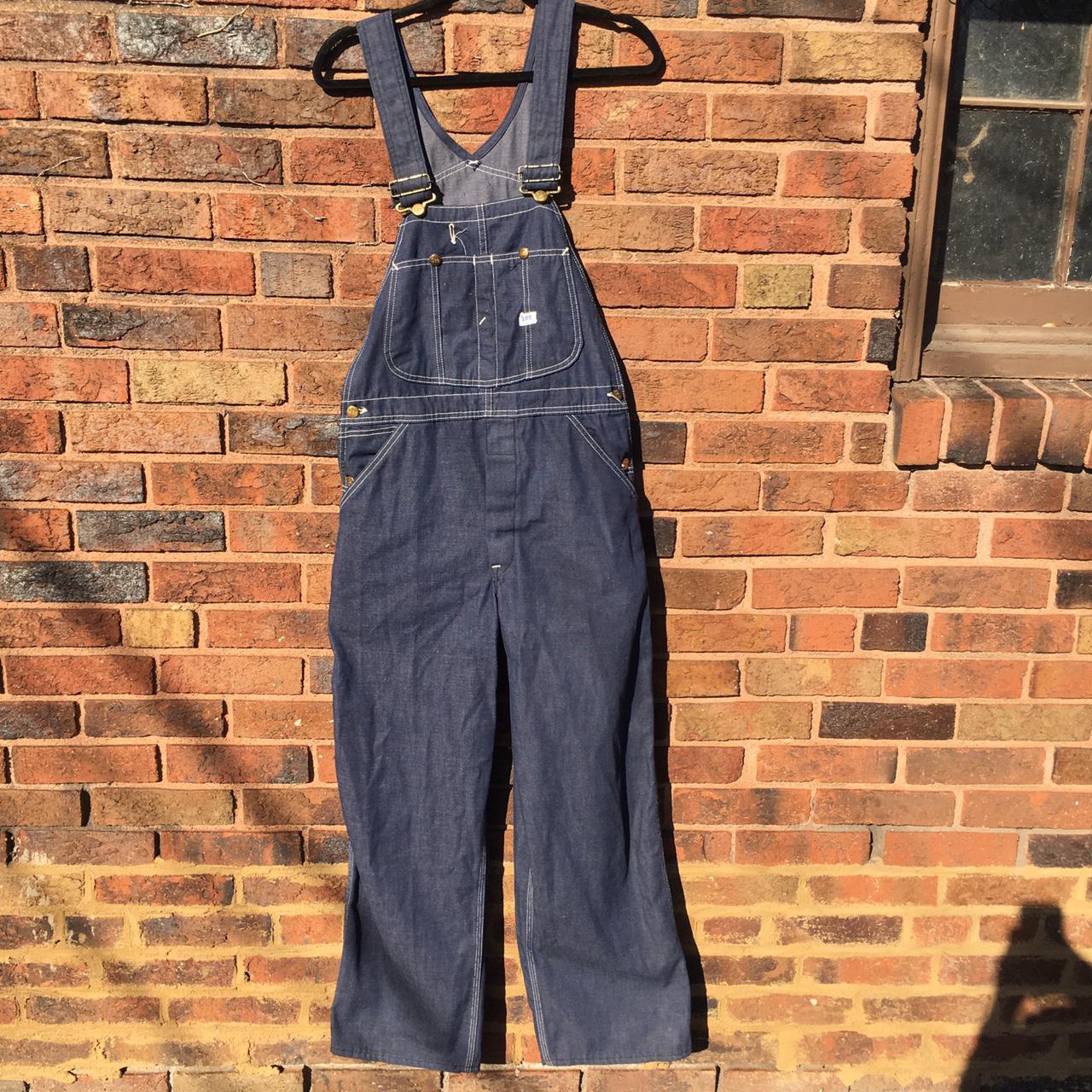 Vintage Lee overalls. I think are probably from the... - Depop