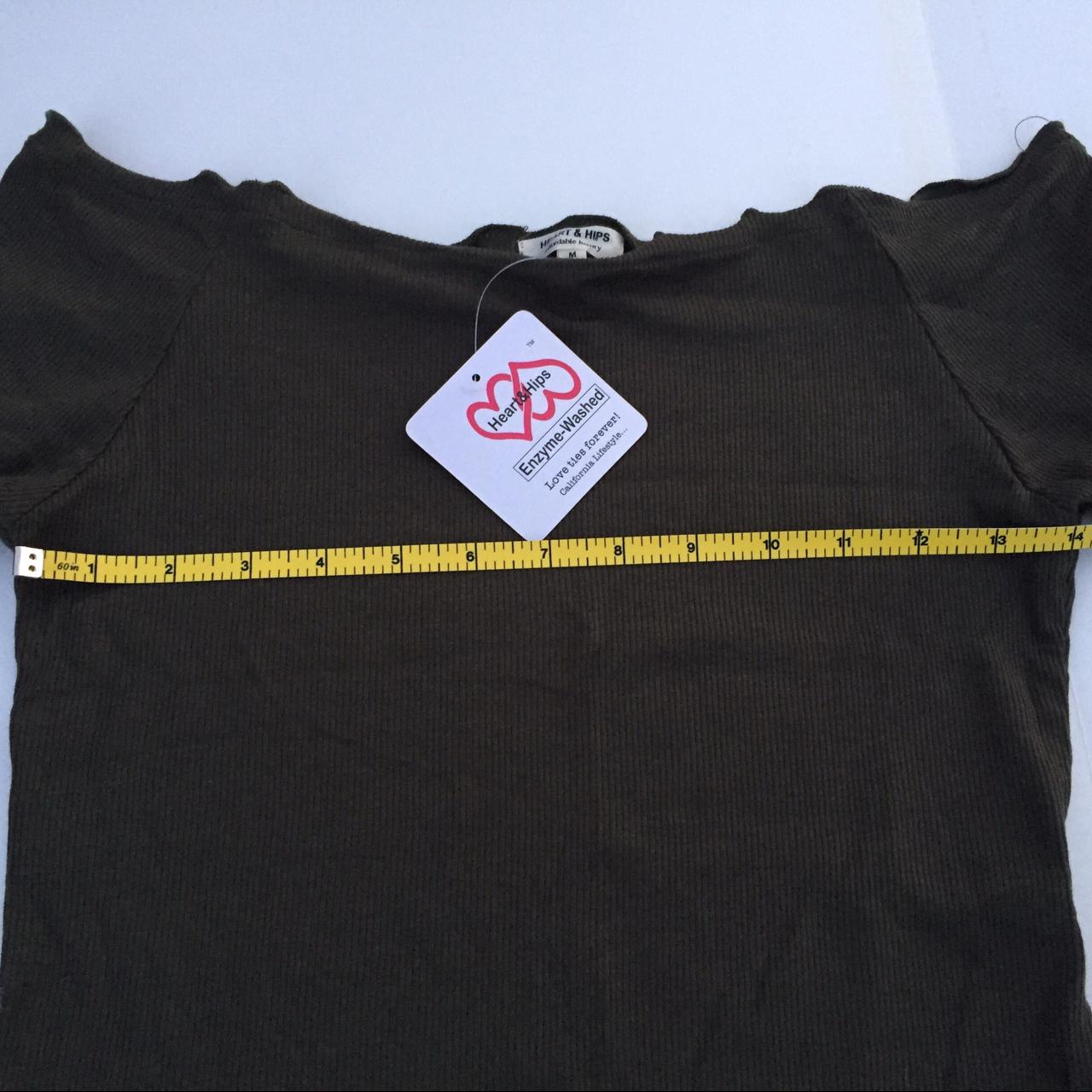 New Ribbed LettuceEdge Crop Top New Heart & Hips... Depop