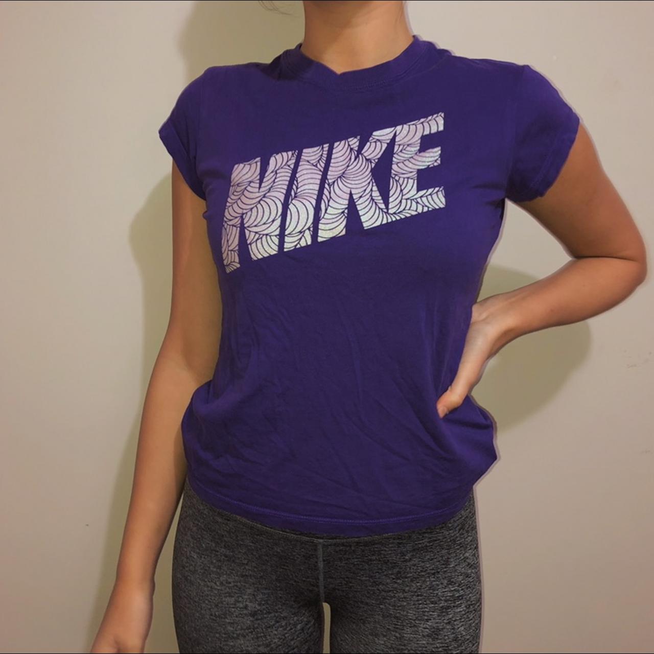 Women purple cheap nike shirt