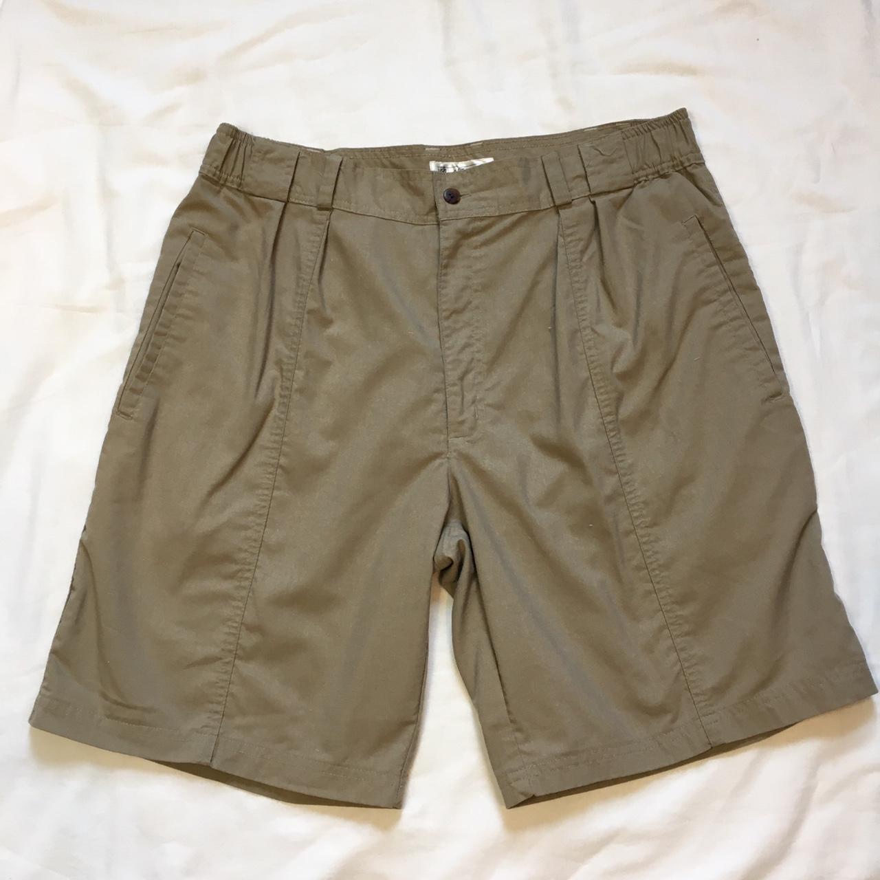 VTG 90s Bugle Boy Pleat Front Khaki Shorts,... - Depop