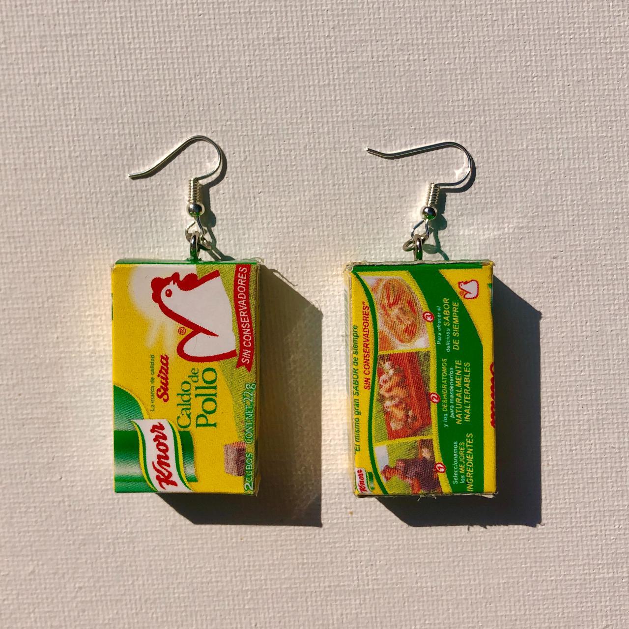 caldo de pollo earrings!! every mexican knows these...