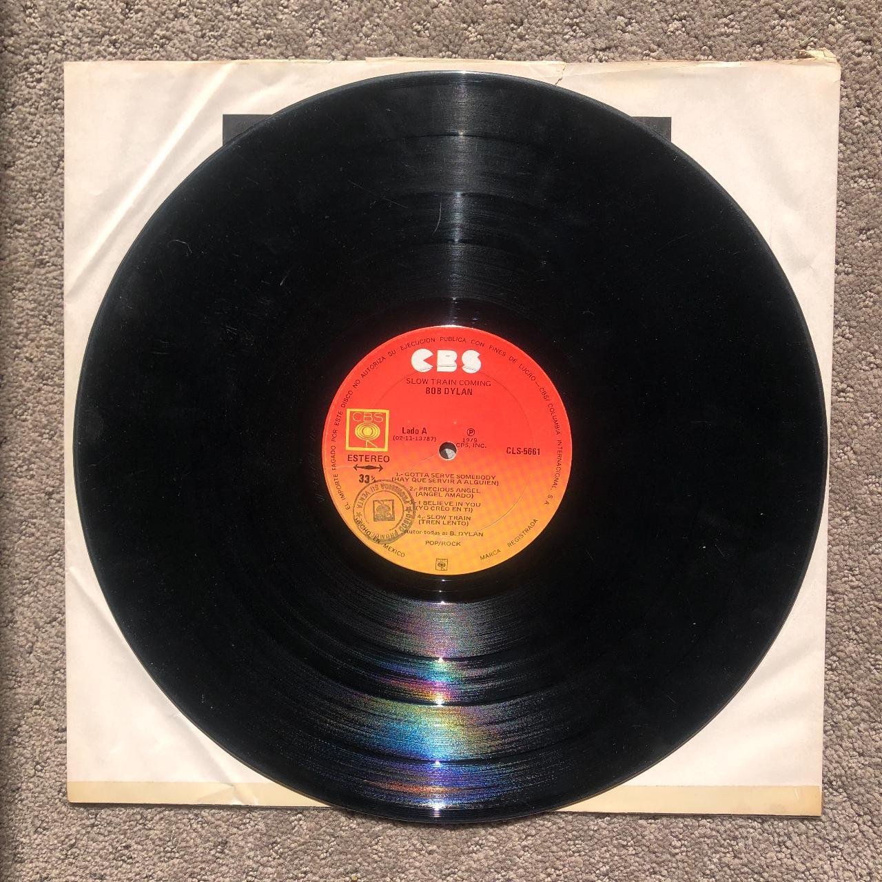 slow train coming by bob dylan vinyl 🔅has minor... - Depop