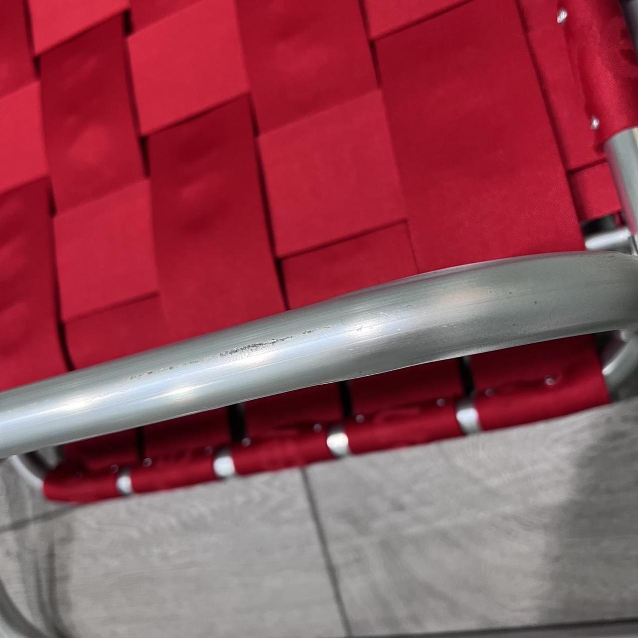 Supreme SS21 Woven Chaise Lounge Chair Red... Depop