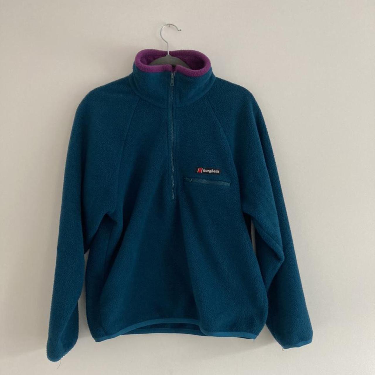 Teal and purple berghaus half zip. Size medium. In... - Depop