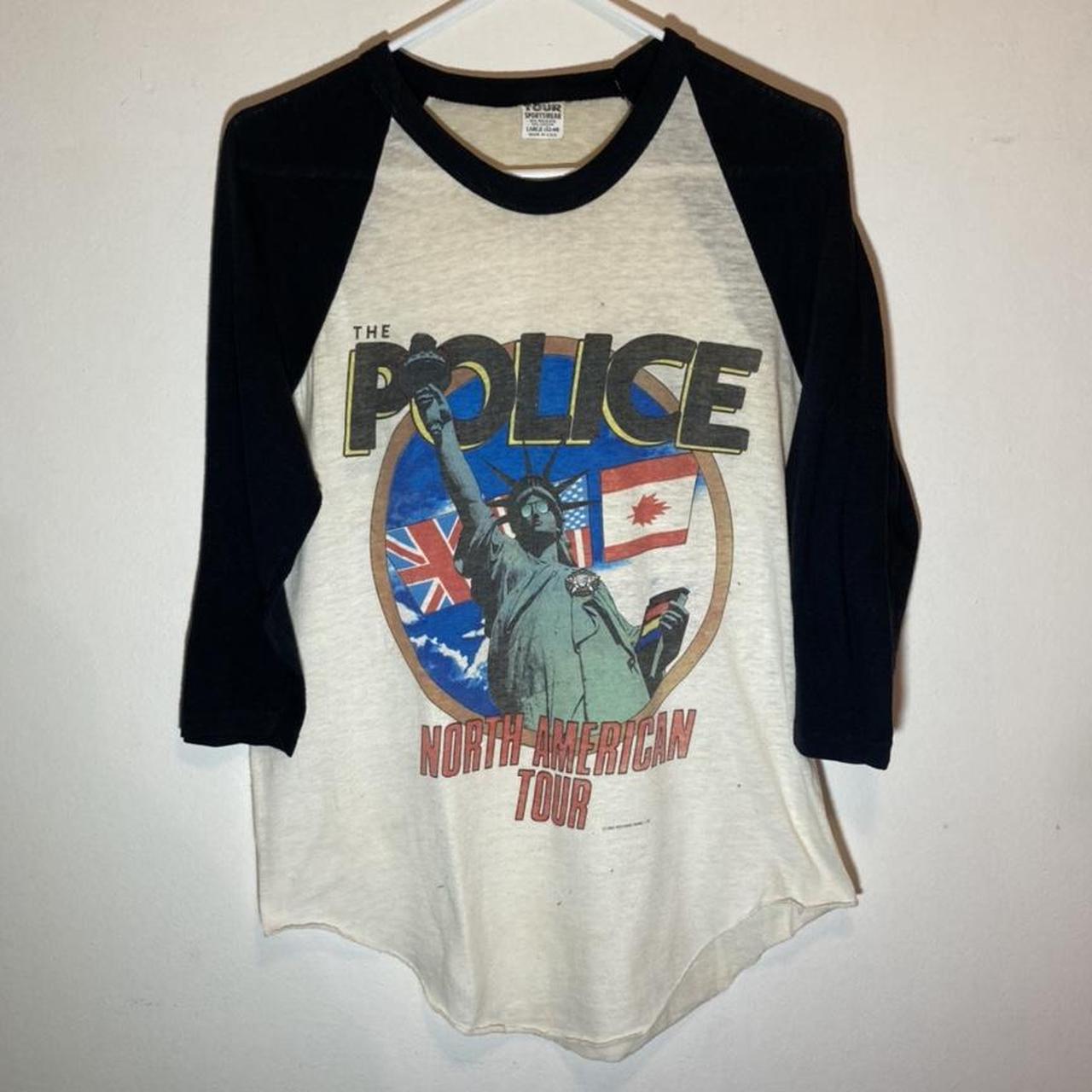 Vintage Police North American Tour Raglan Concert T Shirt 1983 White/N –  Black Shag Vintage