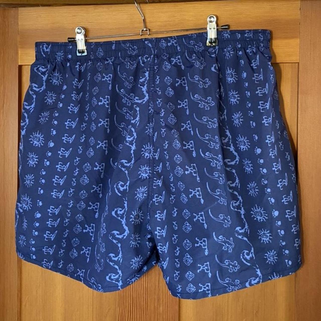 Gecko Hawaii Blue Swim Trunks Size XXL Only worn a... - Depop