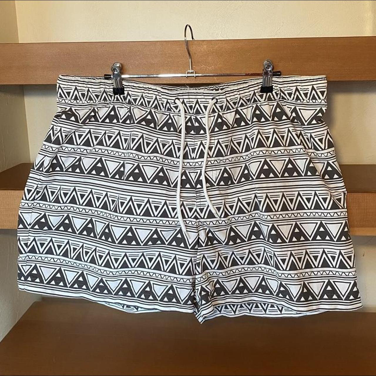 Nordstrom Men's White and Black Shorts | Depop