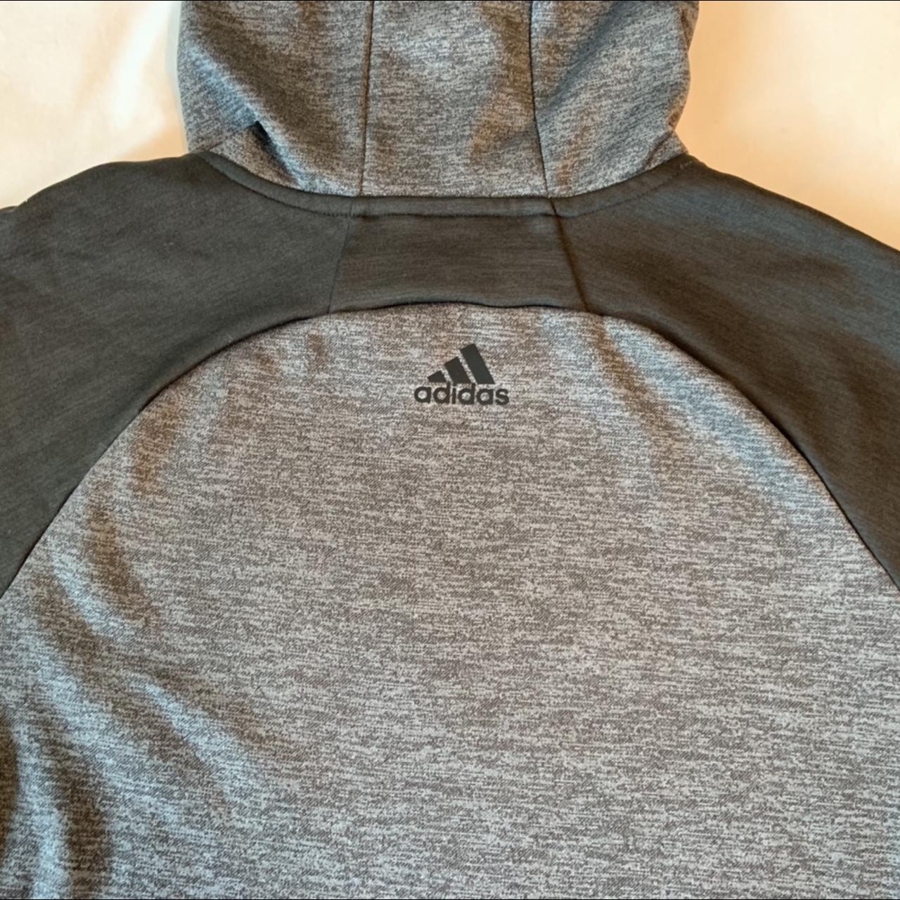 Adidas woman’s athletic hoodie Dark grey and... - Depop