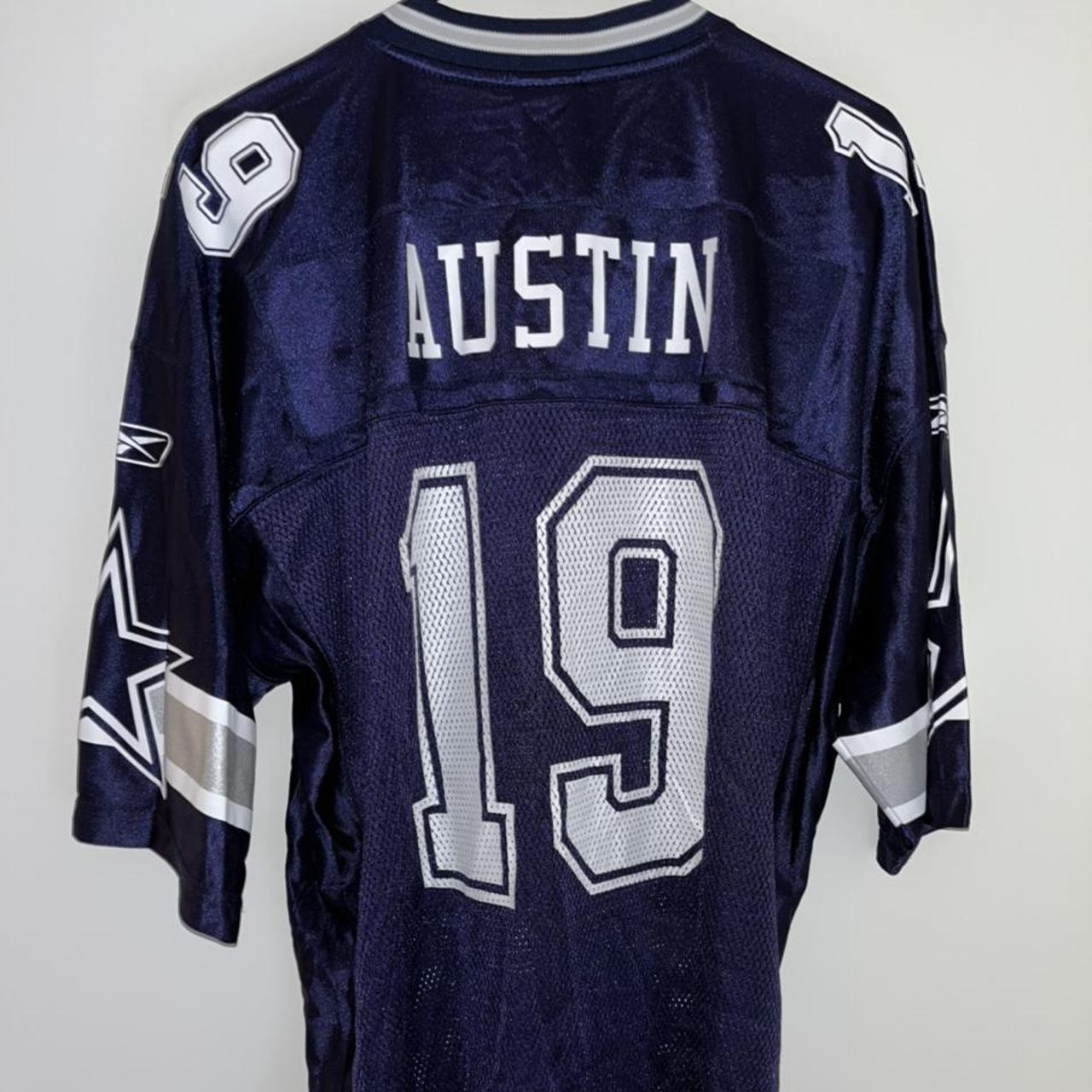 Reebok, Shirts, Signed Dallas Cowboys Miles Austin Reebok Navy Jersey