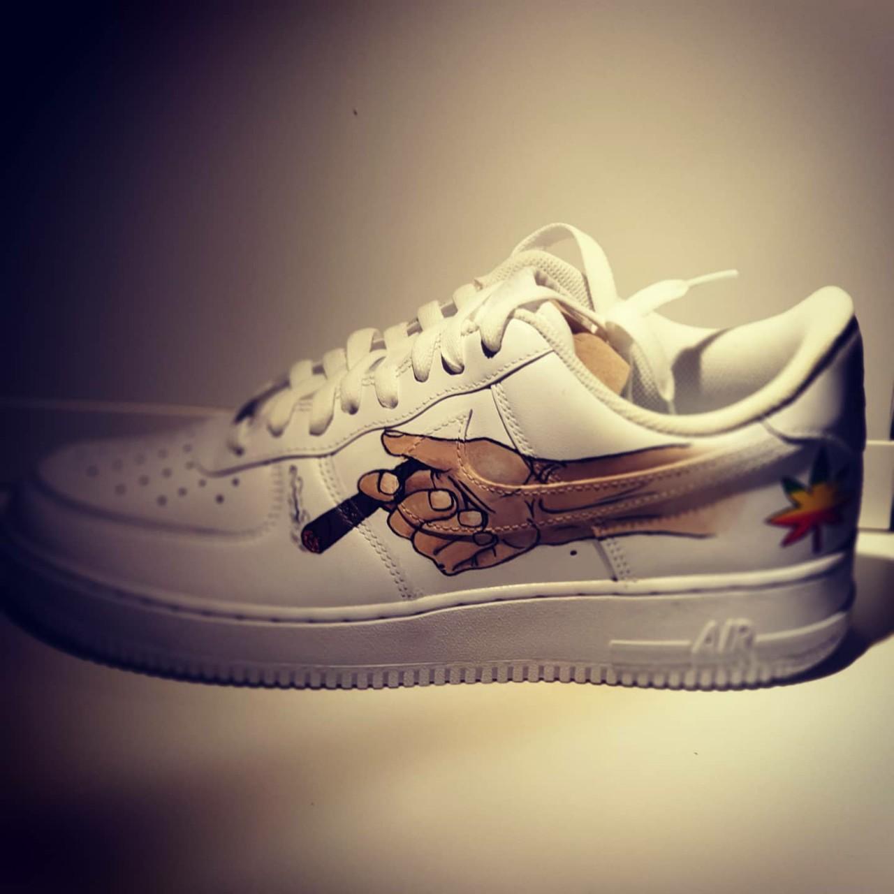 Blunt Custom Air Force 1 Weed Custom Nike Af1 Shoes