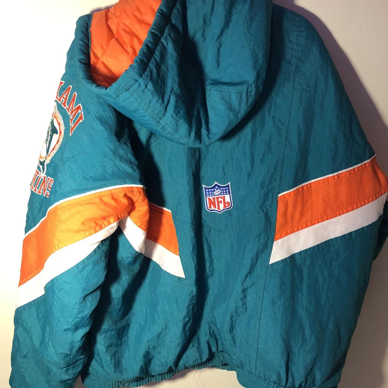 Miami Dolphins parka jacket starter, Men's Fashion, Coats, Jackets and  Outerwear on Carousell