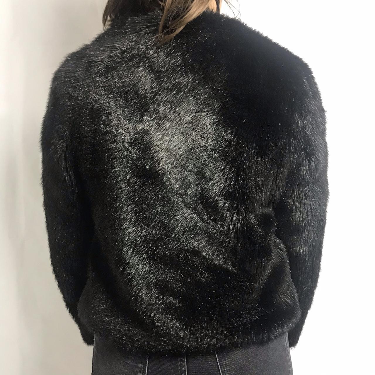 Faux fur evening jacket Super cute little Y2K... Depop