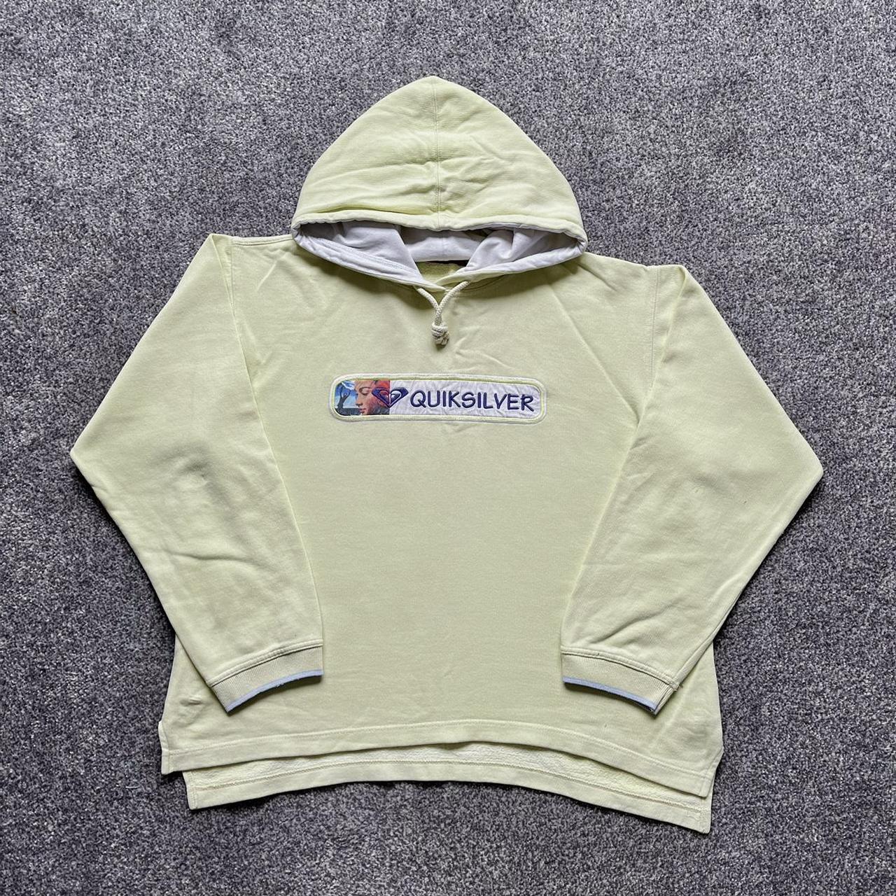 Vintage Quiksilver HoodieNNPastel yellow Quiksilver... Depop