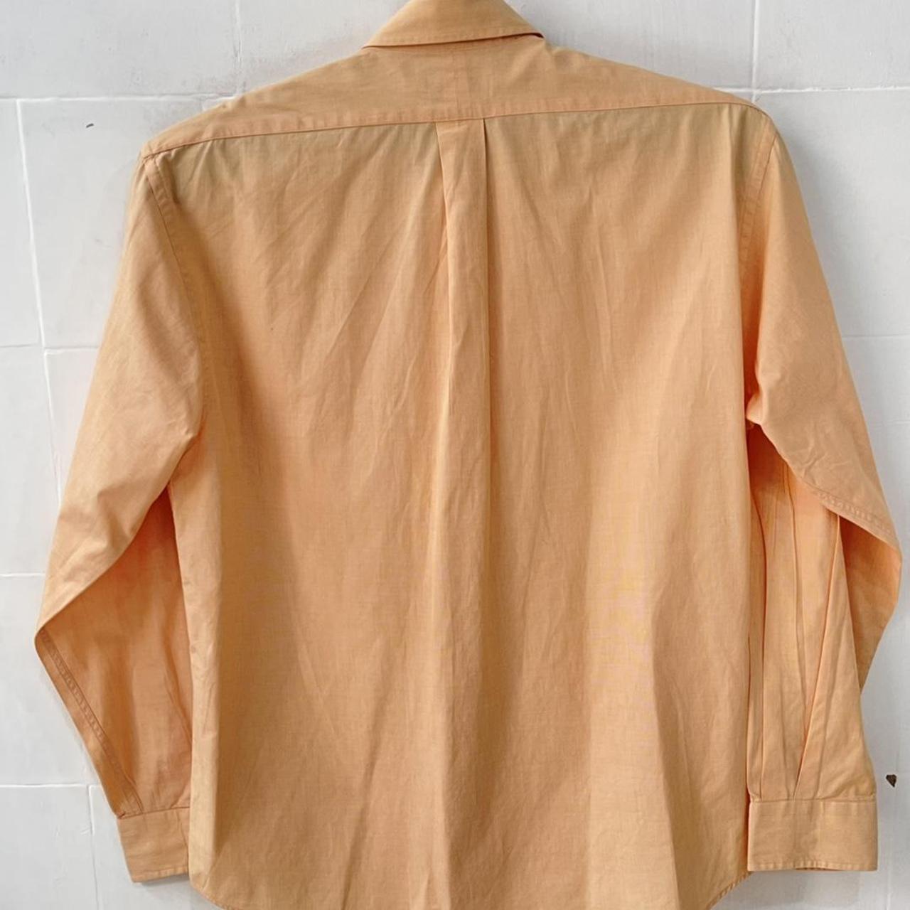 Vintage YSL orange long sleeve shirt Yves Saint... - Depop