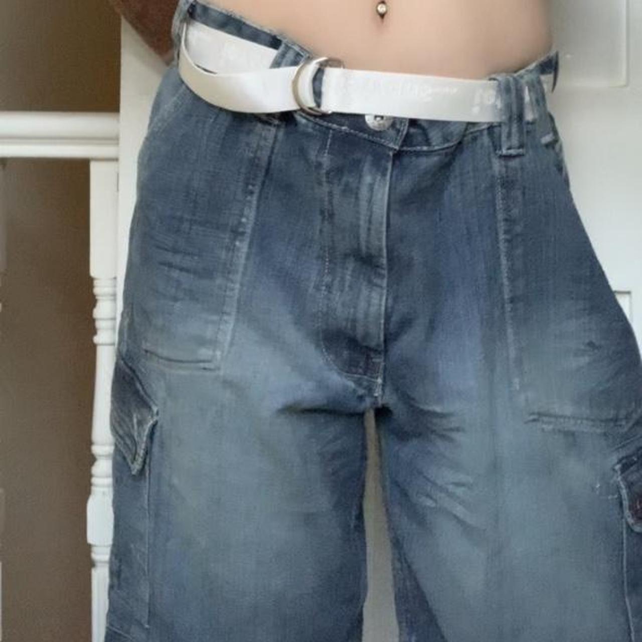 Damen Jorts Baggy - Weite Denim Shorts Im Y2K Style