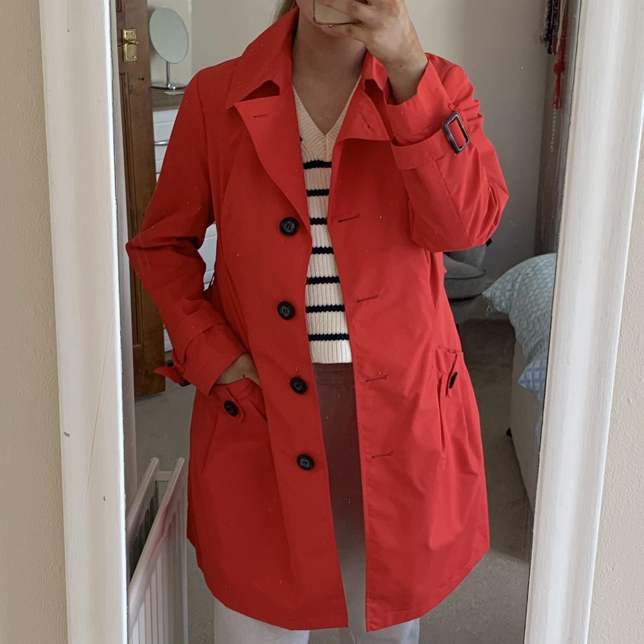 marks and spencer red trench coat