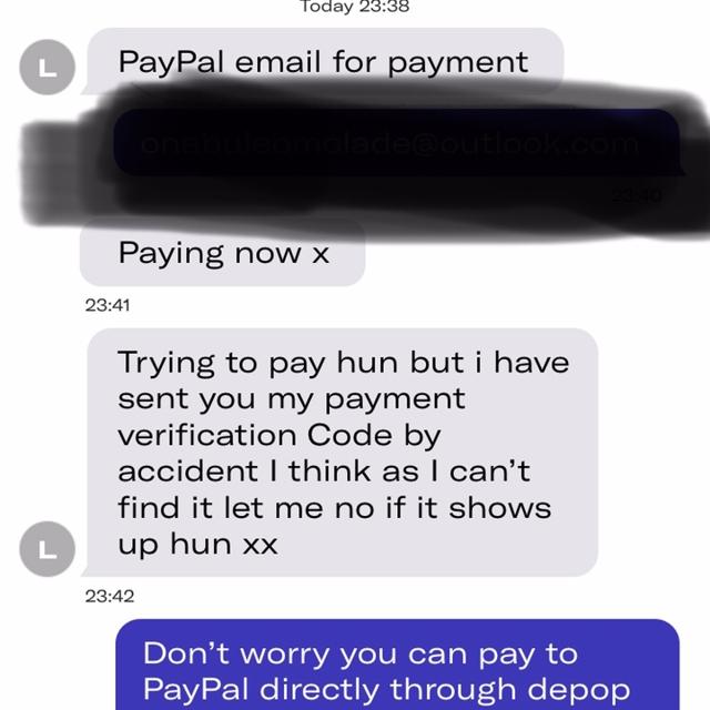 depop scam email