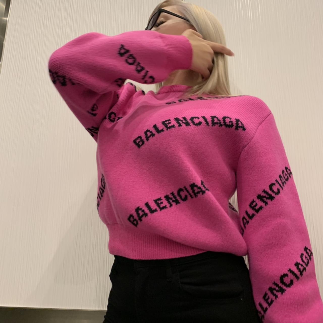 Balenciaga sweater sale pink