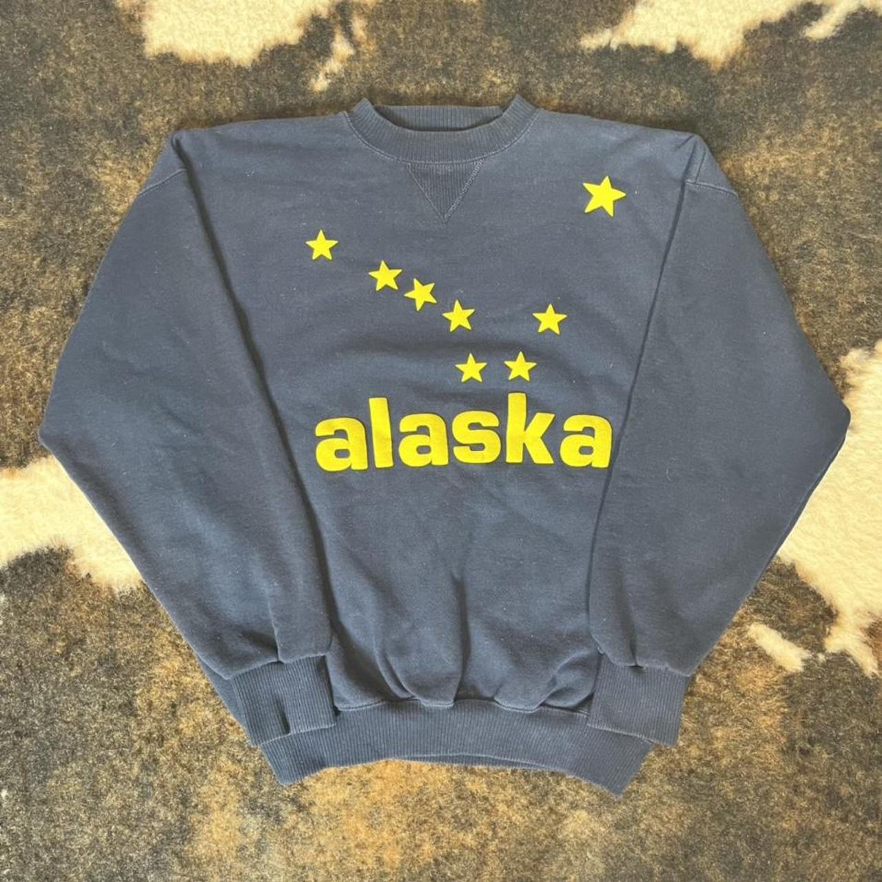 Vintage Alaska 90s Sweatshirt Super cool puff print - Depop