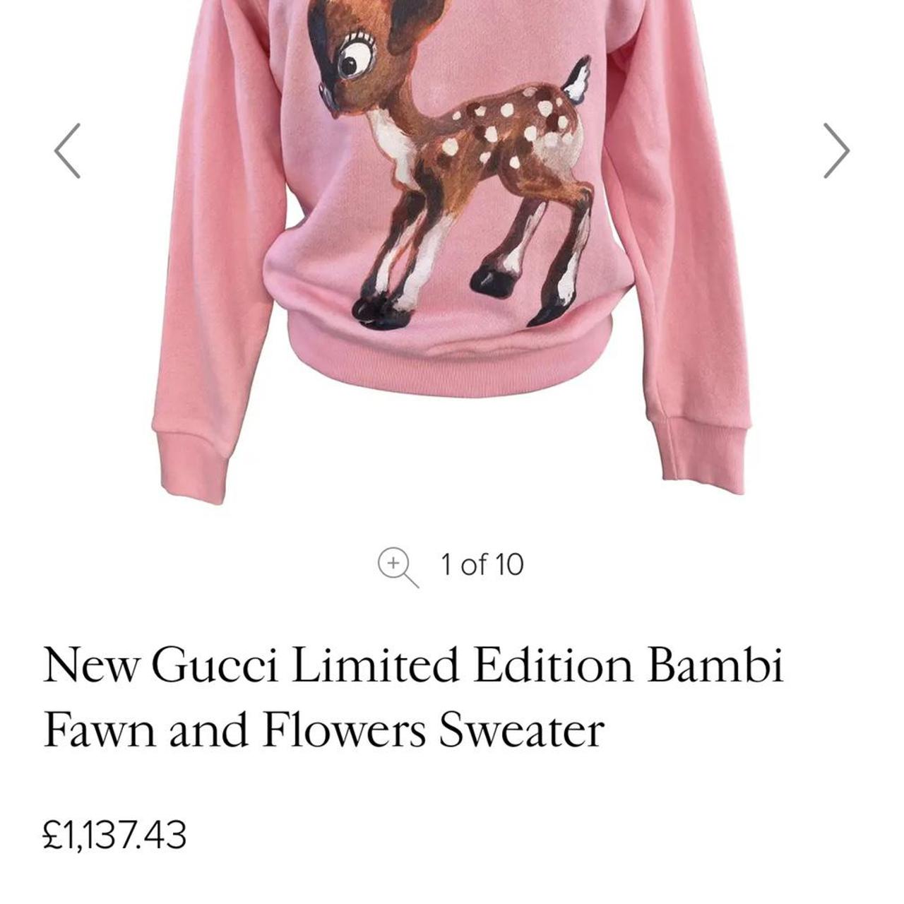Gucci Limited Edition Bambi Fawn and Flowers