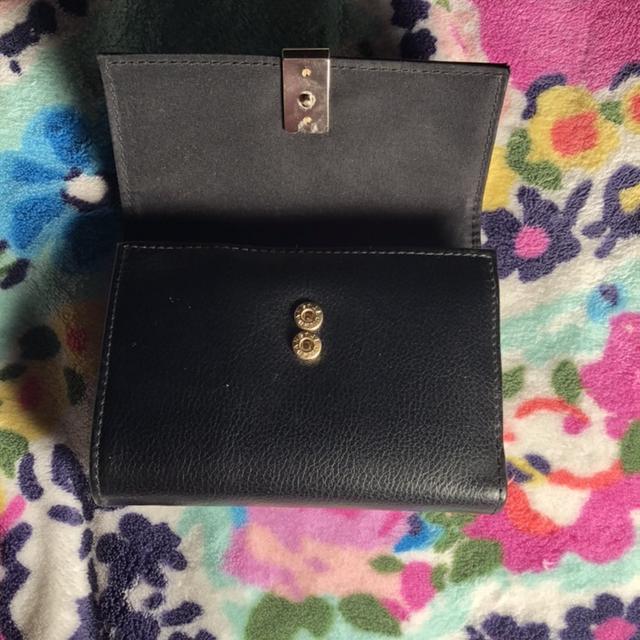 Vintage Black slim leather Wallet This genuine - Depop