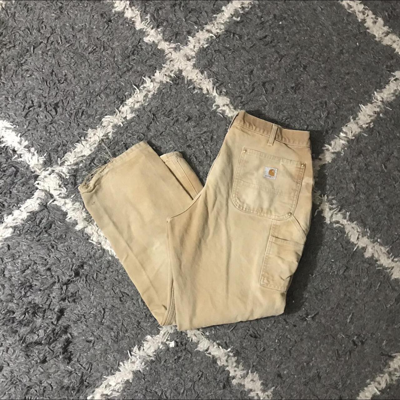 Carhartt Men's Tan and Brown Trousers