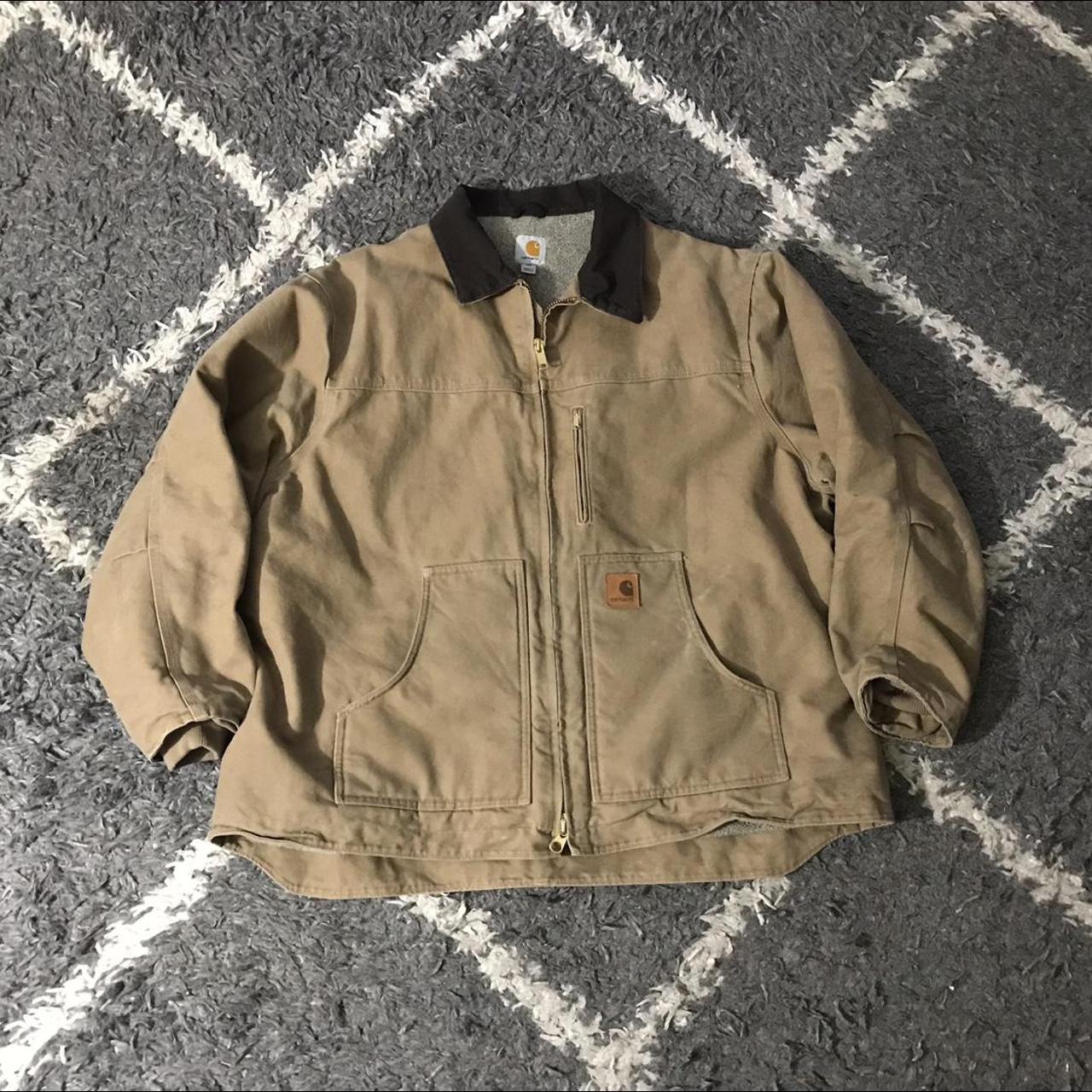 Men’s Carhartt work jacket. The Size is a 3XL. Look... - Depop