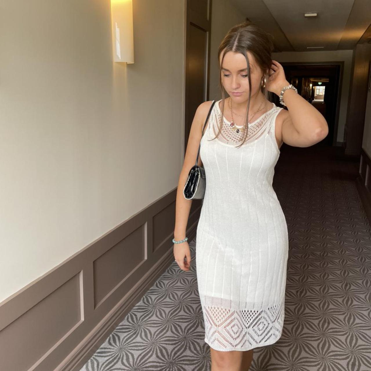 White Ralph Lauren dress in good condition, small... - Depop