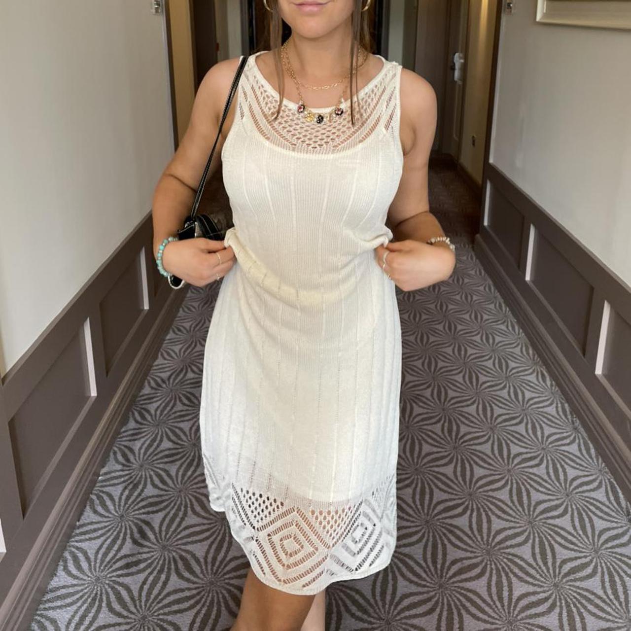 White Ralph Lauren dress in good condition, small... - Depop