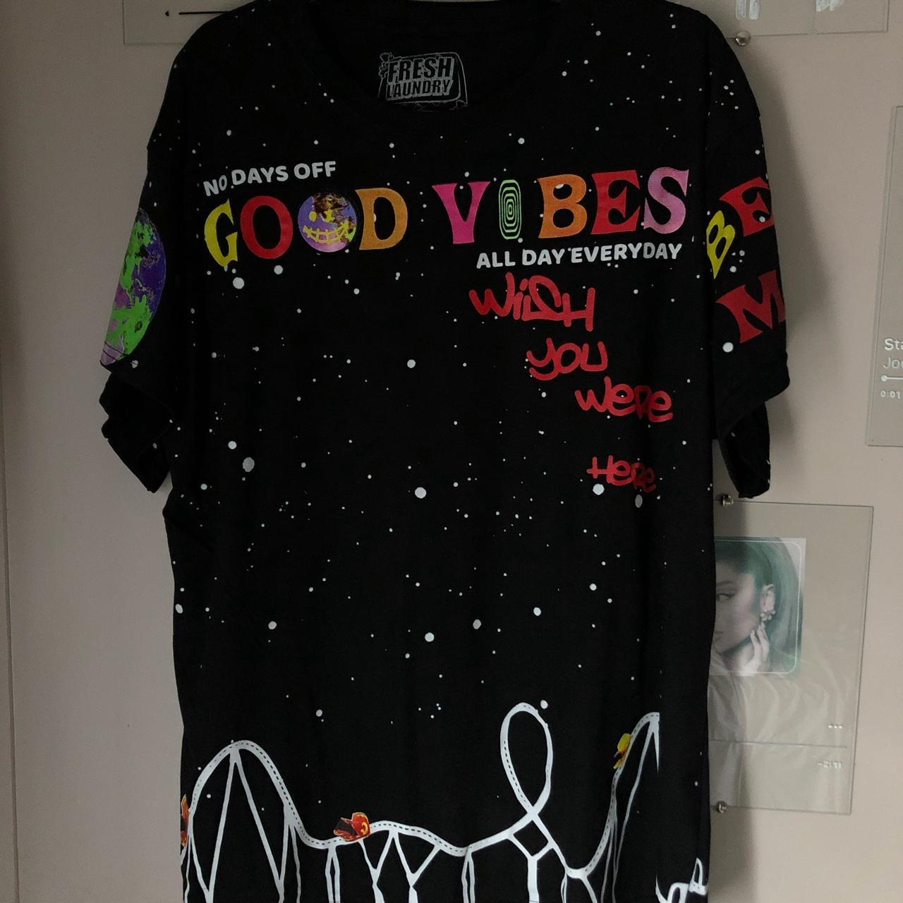 【TRAVIS SCOTT】ASTRO BUMPS T-SHIRT Travis Scott Astro Portrait T-Shirt Black [FACTORY FLAW
