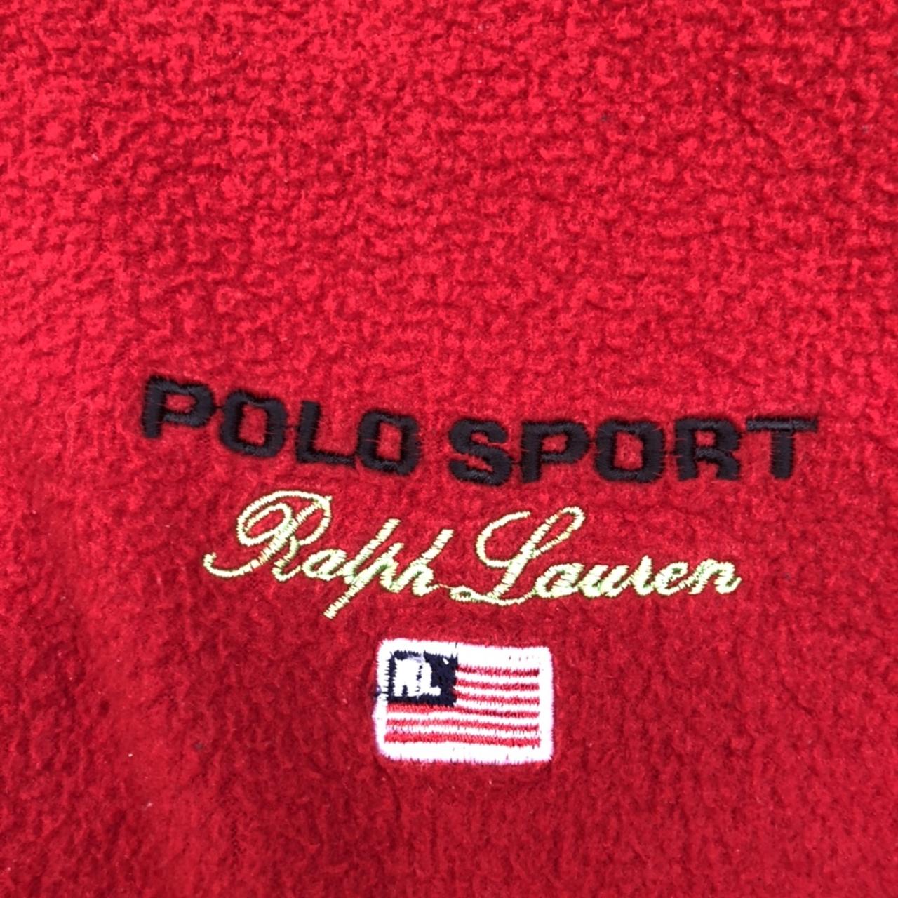 VINTAGE RED RALPH LAUREN “POLO SPORT” QUARTER ZIP... - Depop