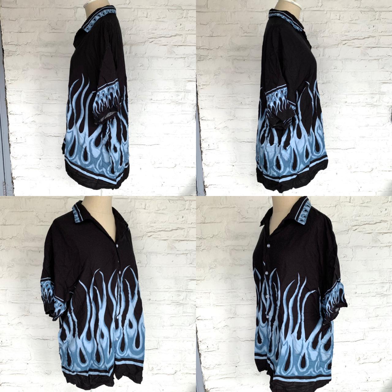 Product Image 3 - Flame shirt, black with blue