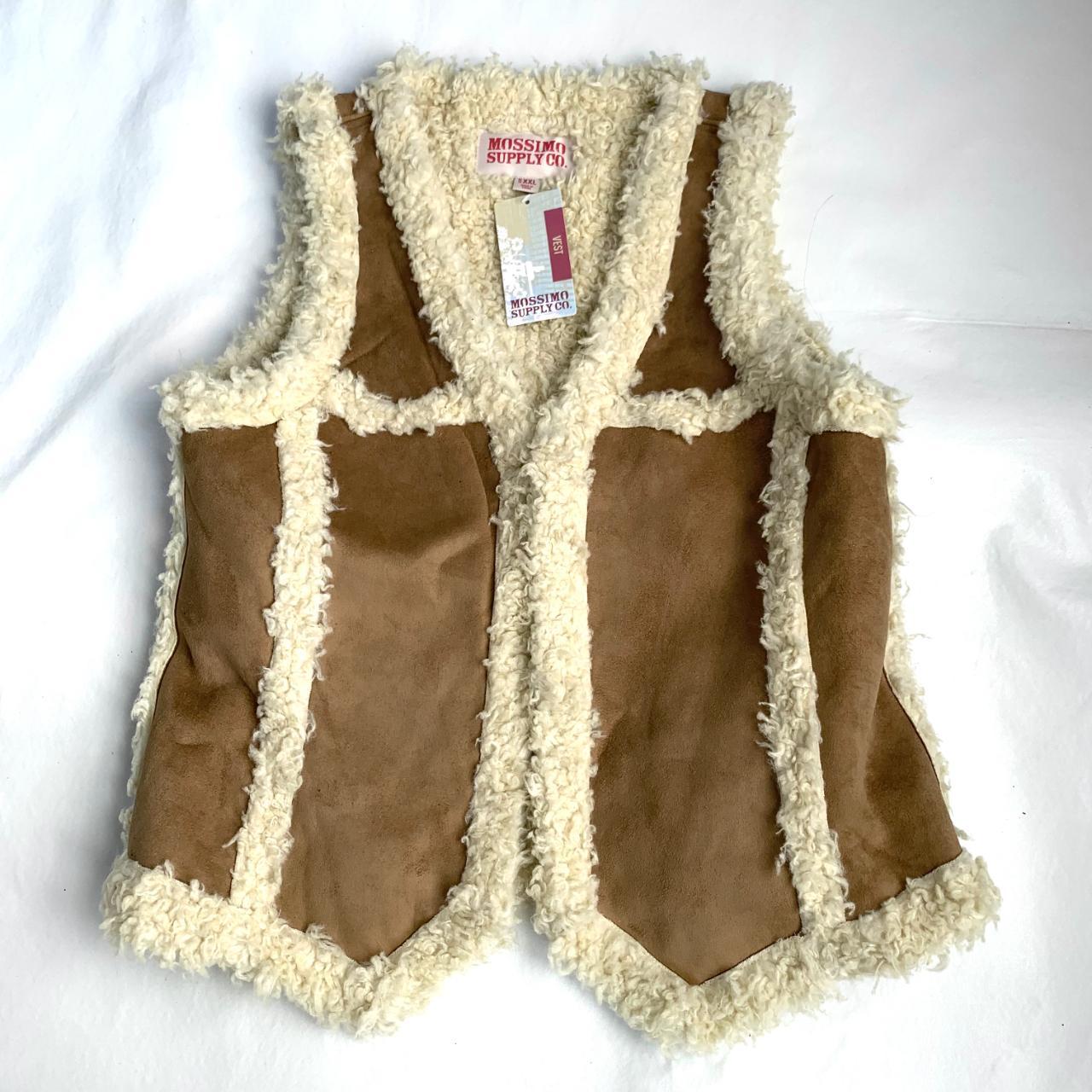 suede sherpa vest