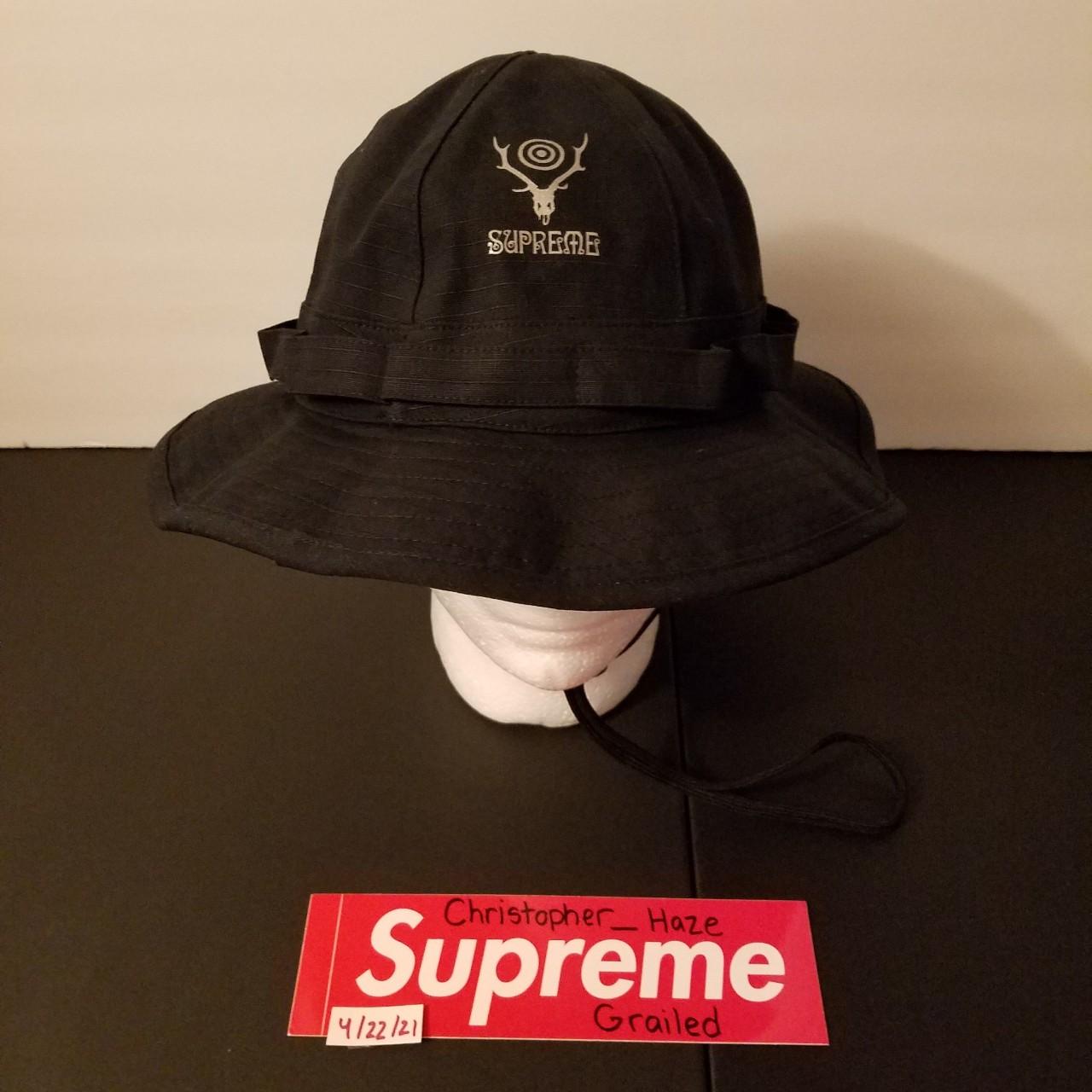 Supreme x South2 West8 Jungle Hat S/M Black SS21...