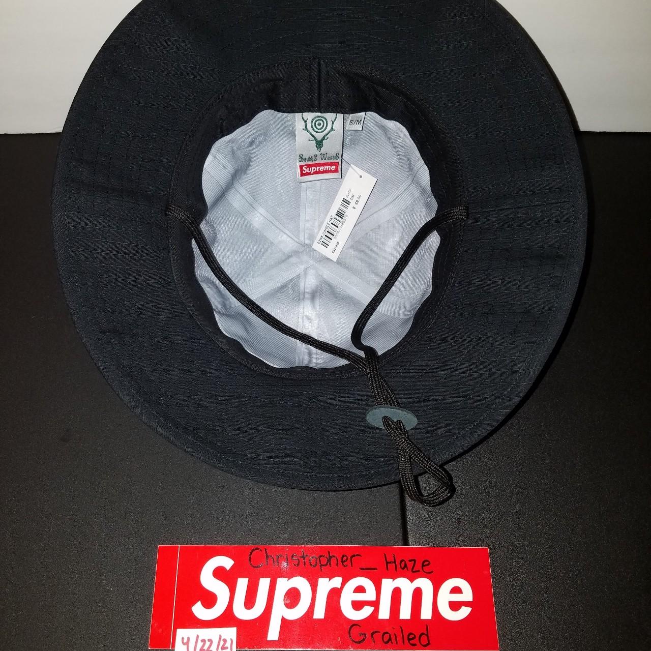 Supreme x South2 West8 Jungle Hat S/M Black SS21...