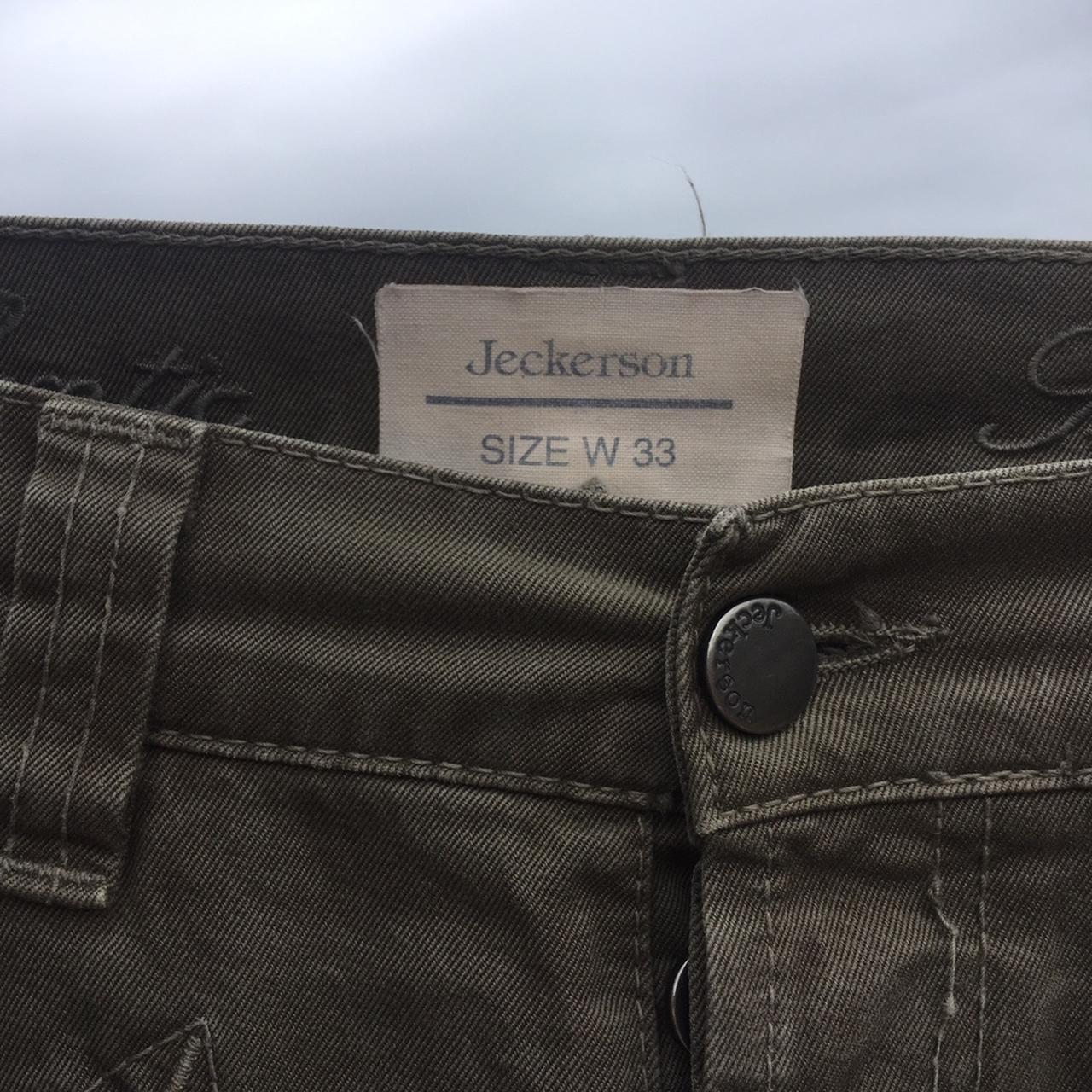 Jeans jeckerson verdi usati 2 volte in ottime... - Depop