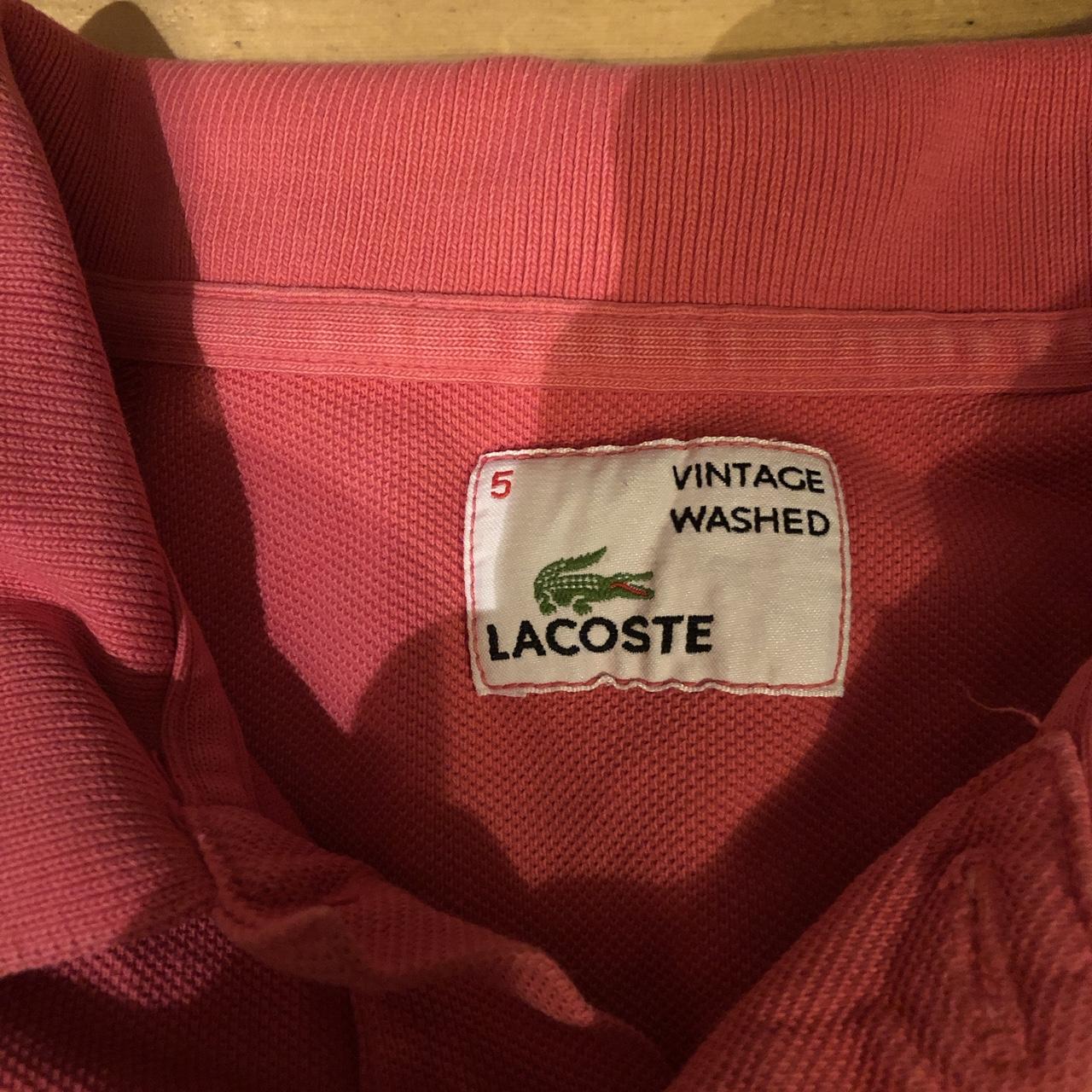 lacoste vintage washed polo