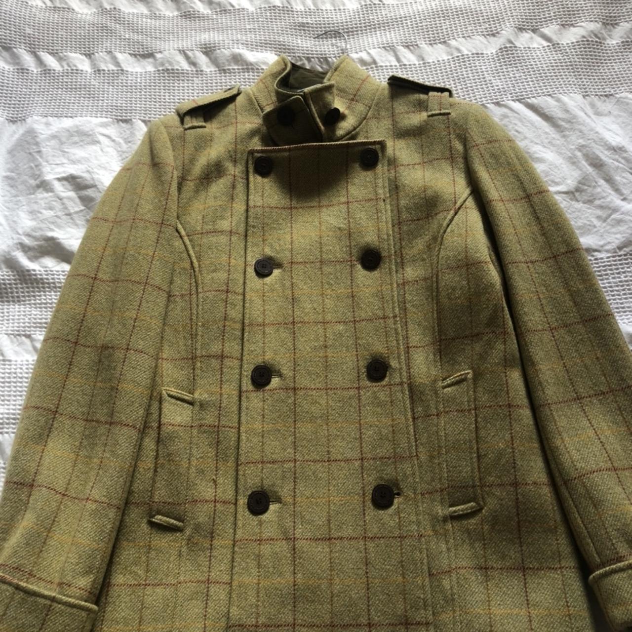 oxford blue tweed coat