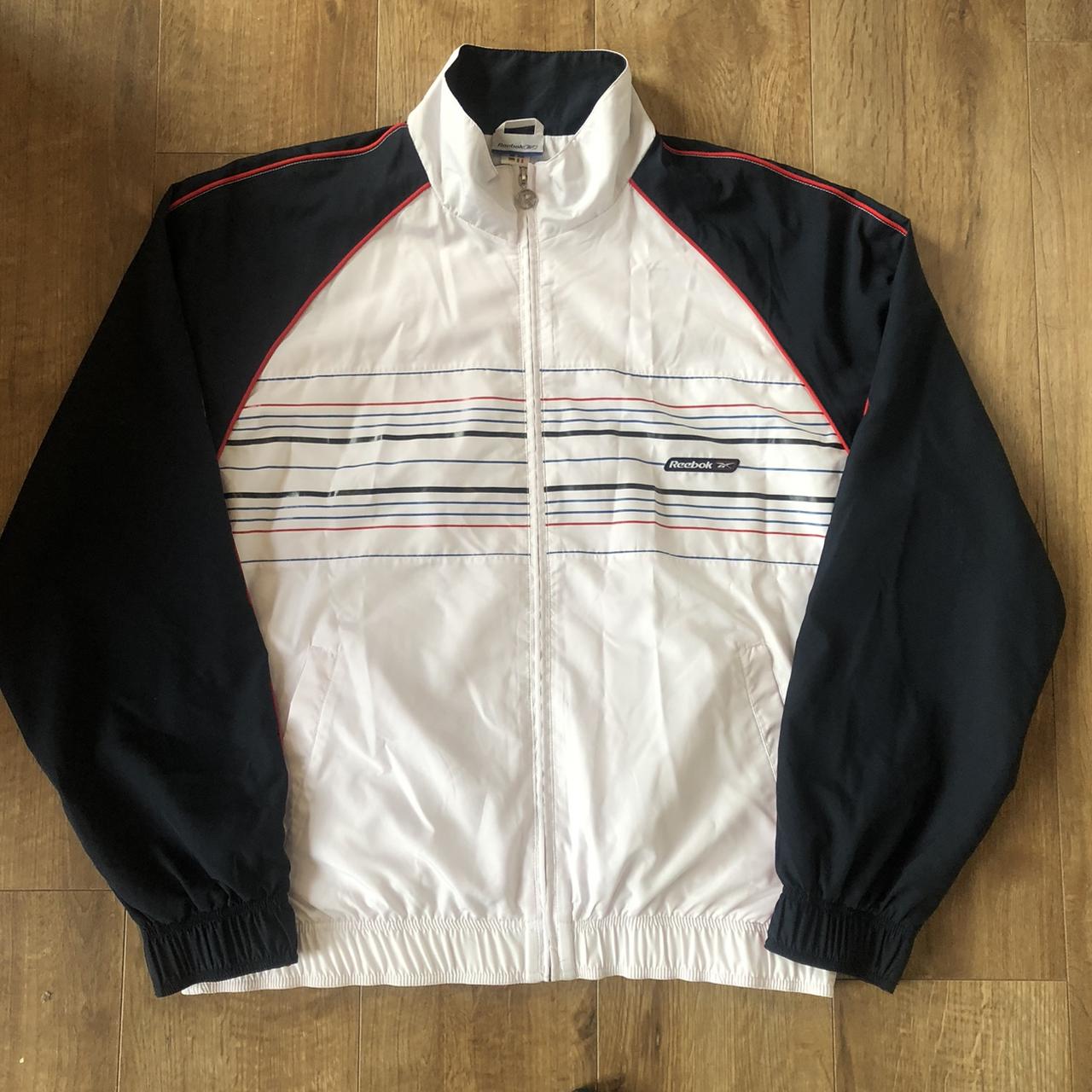 Reebok vintage zip up jacket size xxl . Fantastic... - Depop