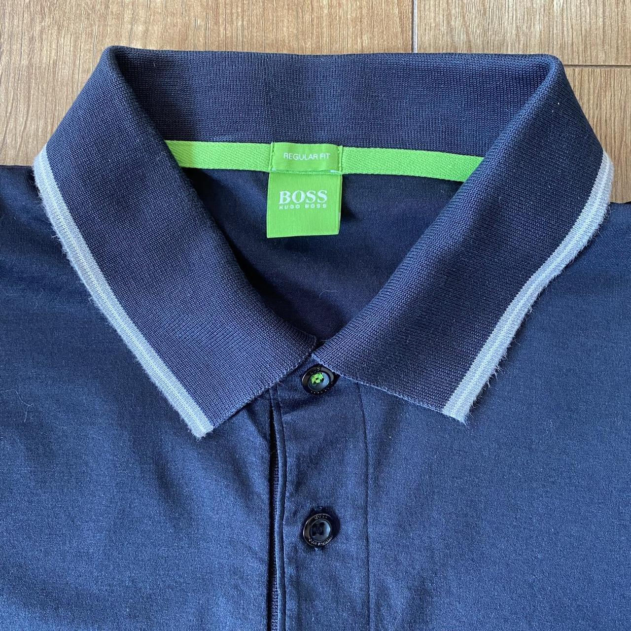 Hugo boss polo shirt size xxl . Hugo boss navy polo... Depop
